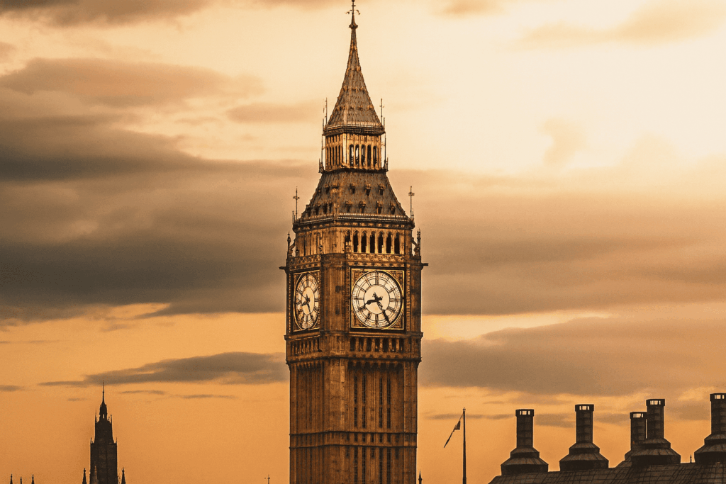 Iconic view of Big Ben representing higher education opportunities in the United Kingdom.